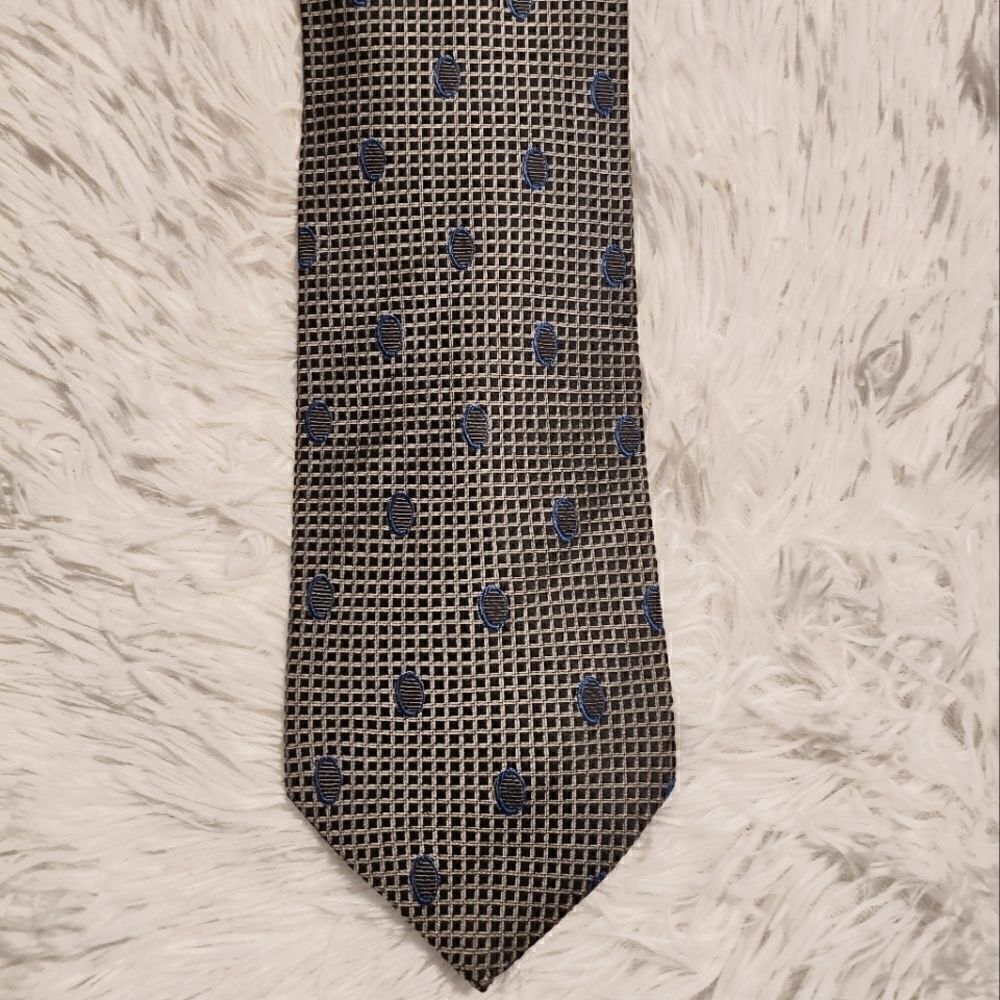 Pierre Balmain Silk Tie Gray Blue